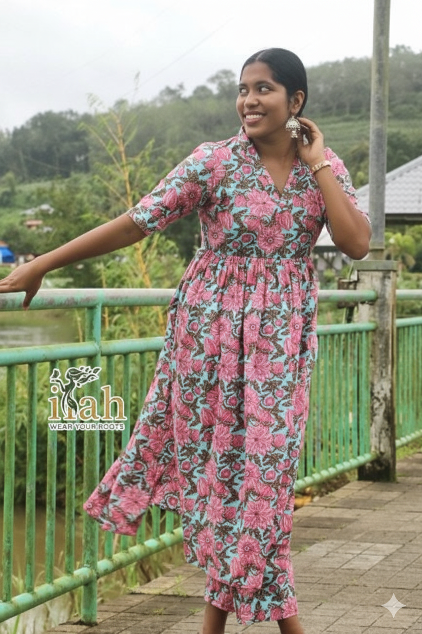 Floral Printed Cotton Co-ord Set