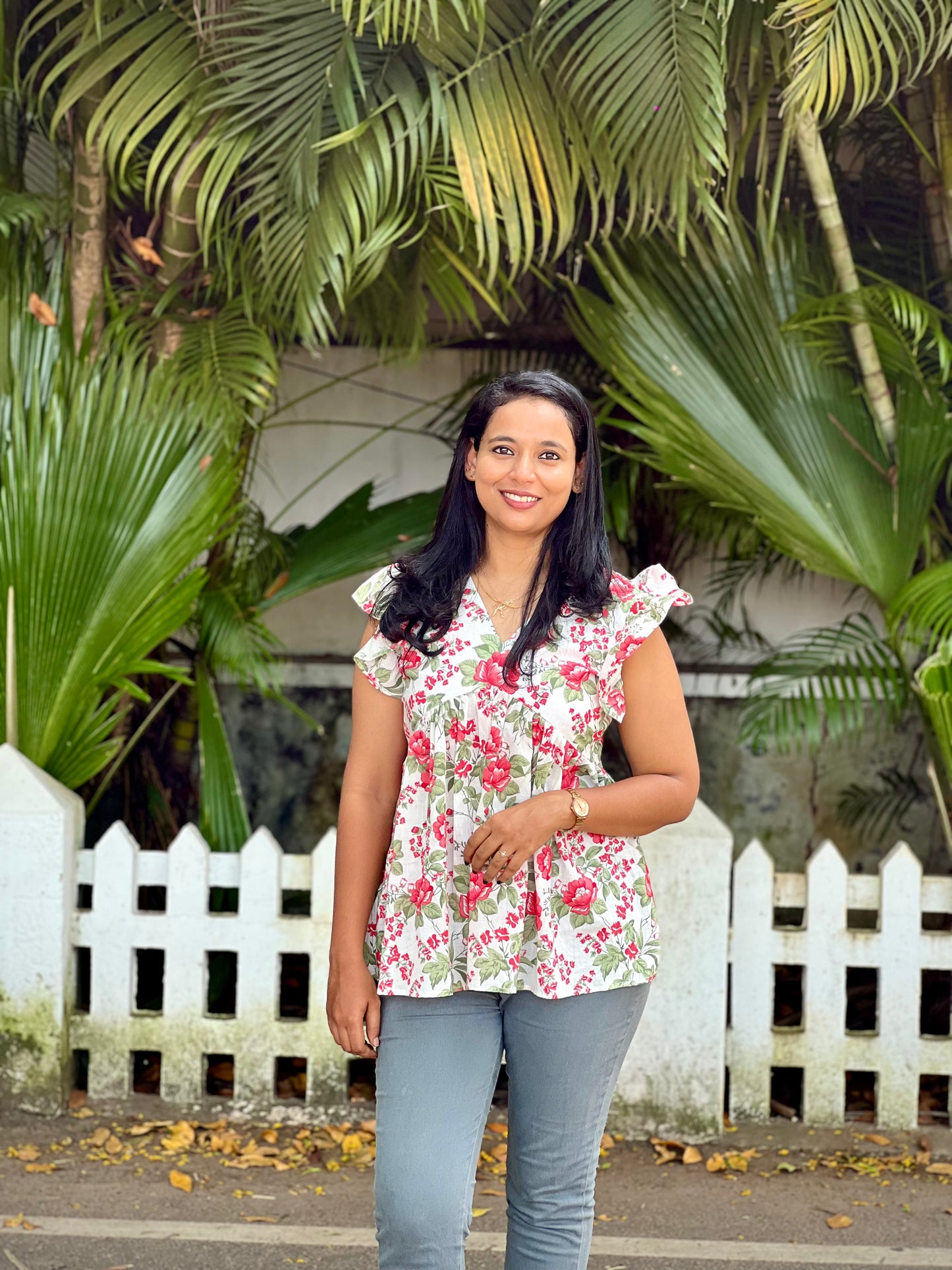 Christmas Peplum Top