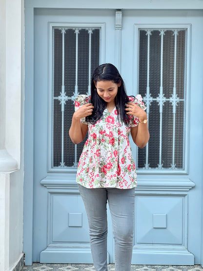 Christmas Peplum Top