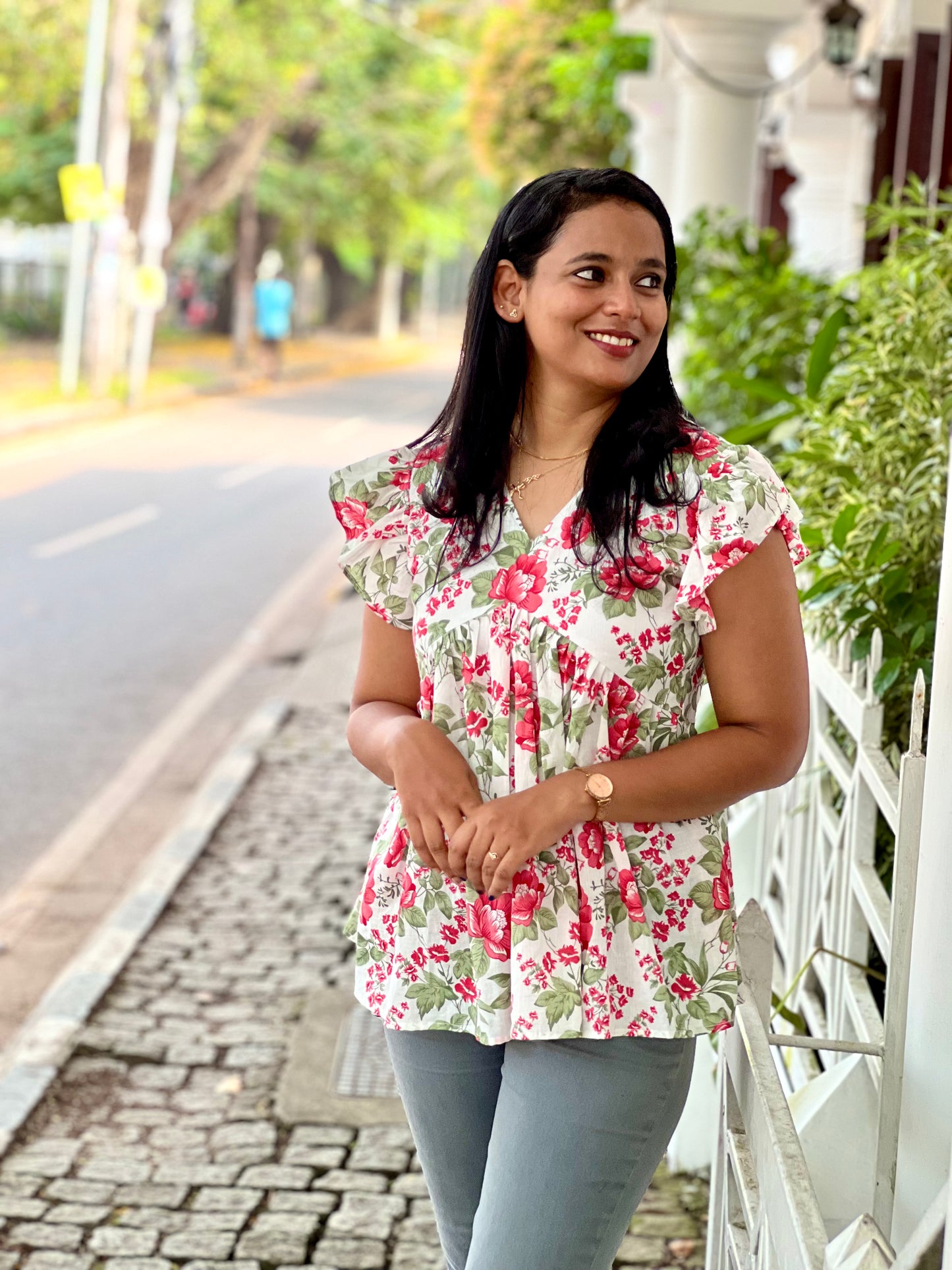 Christmas Peplum Top